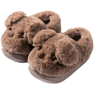 狗狗儿童棉拖鞋男童冬季包跟2025新款中大童家居保暖毛绒男孩棉鞋