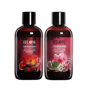 英国IFLOW艾芙洛洗发水绯闻小姐桃花洗发汁护发素官网洗护套装