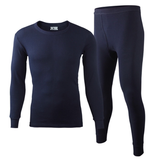 雅鹿男士纯棉秋衣秋裤女士春秋季全棉毛衫薄款打底保暖内衣一套装