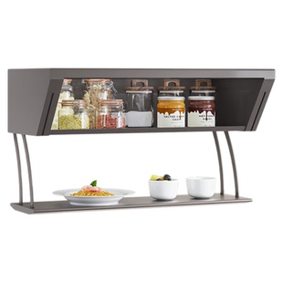 酷太厨房置物架双层橱柜收纳吊柜下拉挂架墙上调味料锅架碗架拉篮