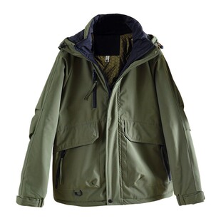 小耳出品【男女款】篙密防风/加厚夹棉/工装标准连帽运动保暖棉服