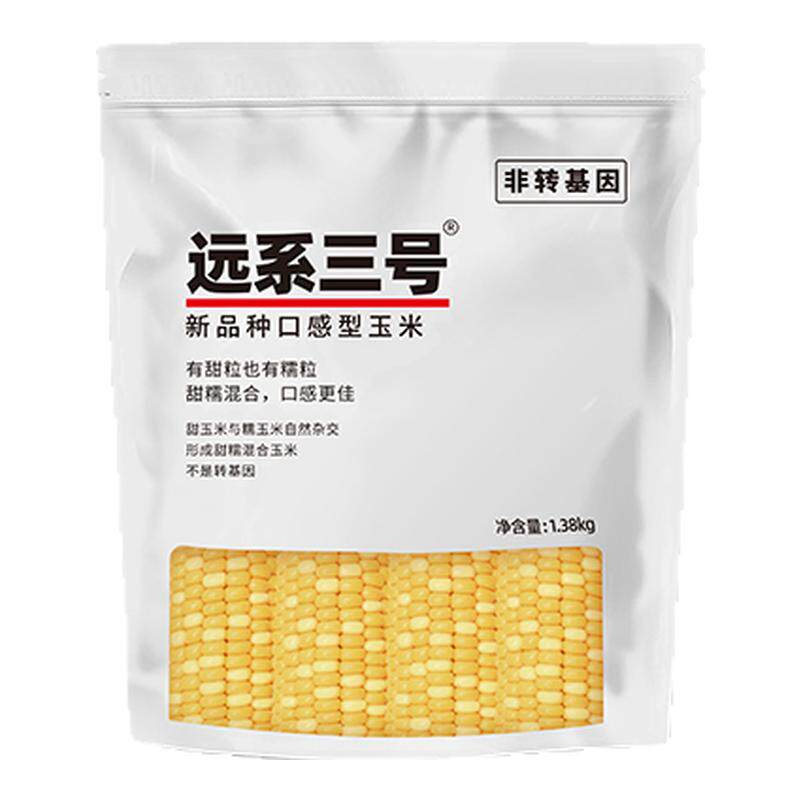 焕然远系3号甜糯杂交玉米非转基因自然熟甜糯玉米定制8支装