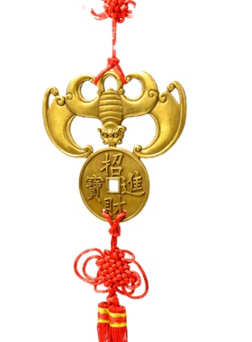 铜福鼠吊金钱挂件装饰品