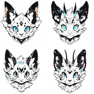 兽设绘制约稿玩偶定制做手办周边兽人兽装设计全套头套福瑞furry