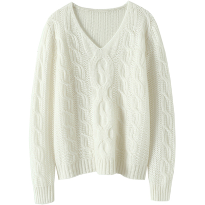 启超高端100%纯山羊绒衫