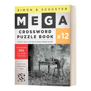 英文原版 Simon & Schuster Mega Crossword Puzzle Book 12 西蒙与舒斯特超级纵横字谜书第12卷 英文版 进口英语原版书籍