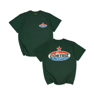 现货CORTEIZ恶魔岛短袖T恤修身嘻哈美式DRILL夏季宽松小领口