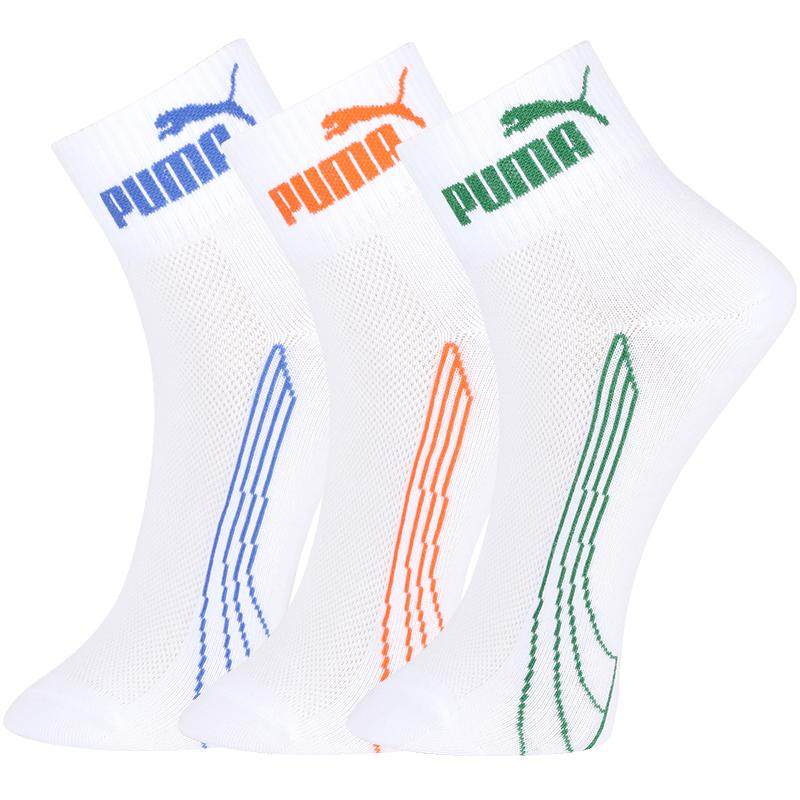 PUMA彪马袜子男士时尚百搭中筒袜男式男生款弹力十足吸汗透气3双