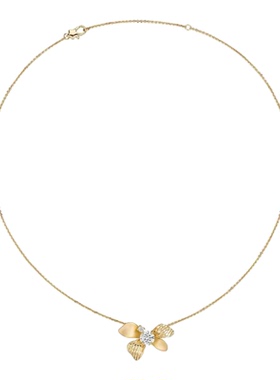 TWINS LULU精致甜美风蝴蝶金色项链TSJ11029