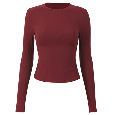 天丝莫代尔瑜伽服长袖运动健身衣