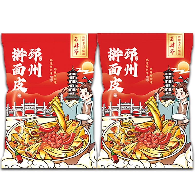 苏肆爷邳州擀面皮2包特惠香辣