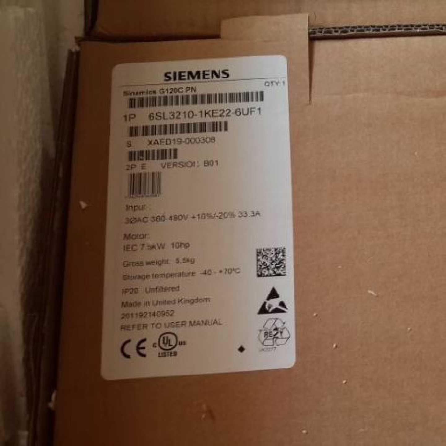 议价西门子6SL3210-1KE22-6UB1称功率模块千瓦变频器6SL32101KE22