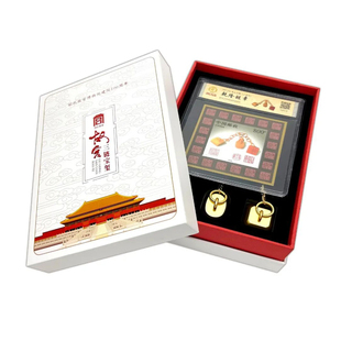 故宫乾隆三联章传国玉玺田黄石三链章文创印章珍邮礼盒中国风礼物