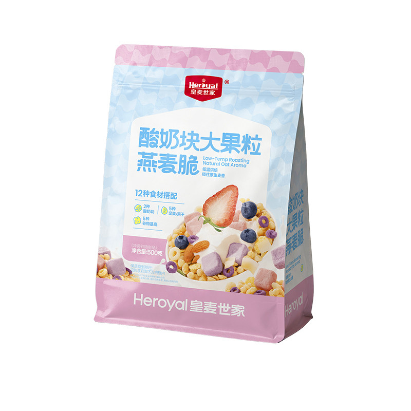 皇麦世家酸奶块大果粒冷泡燕麦脆