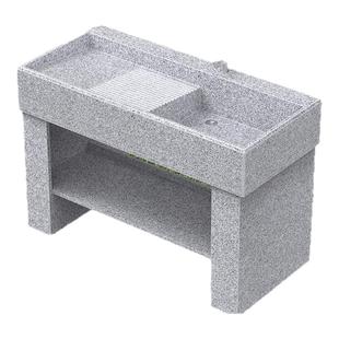 洗衣台盆一体天然户外大理石洗衣带搓板花岗岩水池池石头水槽庭院