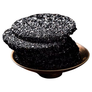 无糖正宗纯黑芝麻饼干薄脆片无蔗糖高钙芝麻酥饼营养儿童孕妇零食