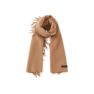 Melinda Li【柔奢14mm】黑标阿拉善14微米山羊绒软黄金围巾披肩