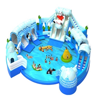 大型水上乐园支架水池水滑梯户外移动水上乐园闯关组合支架游泳池