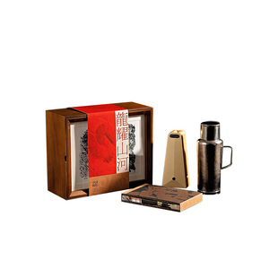 非遗墨拓木礼盒·机械测温钛壶·双龙杜邦纸灯「商务创意礼」