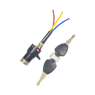 电动车电门锁开关电瓶车钥匙锁总成小头锁芯钥匙电源锁三轮车通用