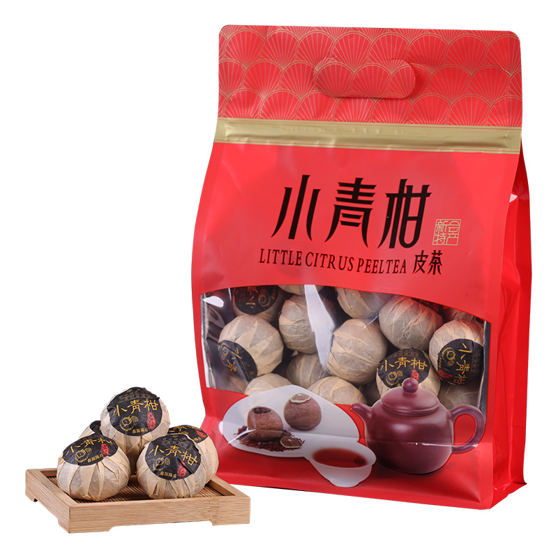 生晒小青柑普洱熟茶新会天马十年
