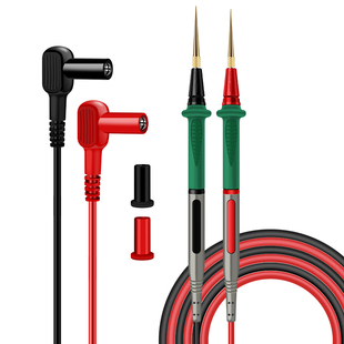 鹿仙子万用表表笔特尖钢针尖头探针通用可换头测电笔万能表硅胶线