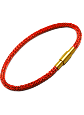 防水钢丝绳手链绳可穿3D硬金黄金