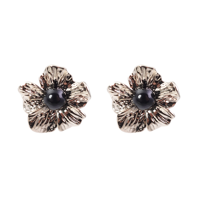 DSTYLE欧美法式复古质感花朵耳环