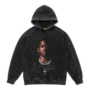 摇滚计划球星VJ埃奇库姆大头像美式卫衣男款篮球运动秋冬保暖百搭