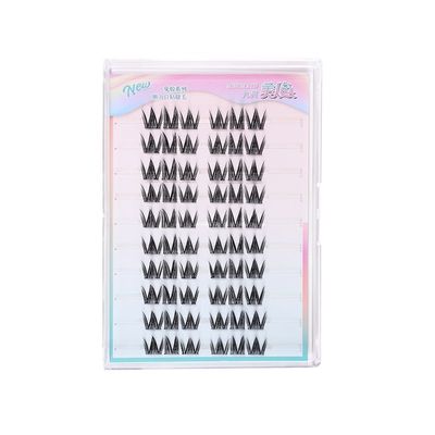 免胶自然款棕色假睫毛新手适用