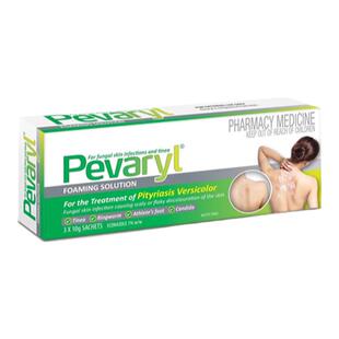 新西兰药房 Pevaryl益康唑汗斑花斑癣脚气洗浴液体3x10g体癣股癣