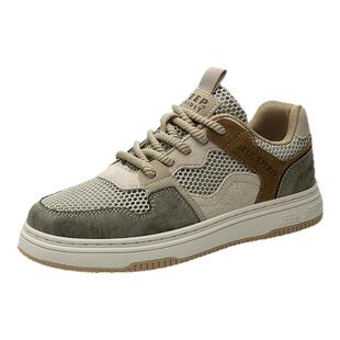 JEEPSPIRIT吉普男鞋2025秋季男士时尚潮流休闲板鞋男款透气运动鞋