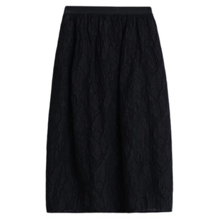 ltyp旅途原品 新店专享五折NO.175 绵羊毛肌理提花八分半身裙女春