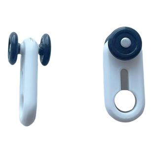 窗帘隐藏轨道滑轮方轨纳米轮嵌入式隐藏吊轮窗帘挂钩走珠轮8号轮