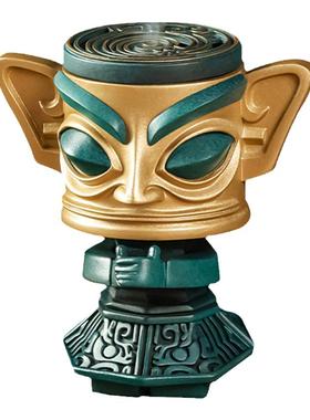 三星堆香炉铜家用室内紫铜薰香炉香道雅器送礼中式摆件