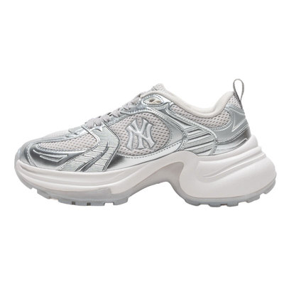 【自营】MLB休闲鞋男鞋女鞋新款情侣鞋透气网面鞋拼接厚底老爹鞋