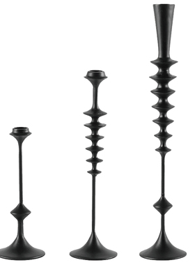 本墨 意式几何烛台摆件高级氛围感家居艺术小众烛台套装组合饰品