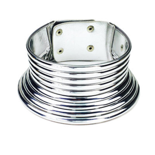 欧美夸张金属choker项圈女 外贸独特金属项链手镯酒吧霸气配饰