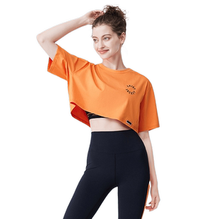 jockey女士t恤亲肤柔软露脐女装夏季短款宽松短袖时尚女生上衣