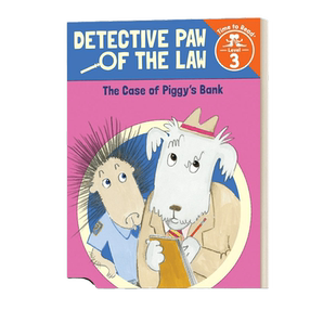 小猪的存钱罐 英文原版 Case of Piggy's Bank Detective Paw of the Law Time to Read  Level 3 英文版 进口英语原版书籍