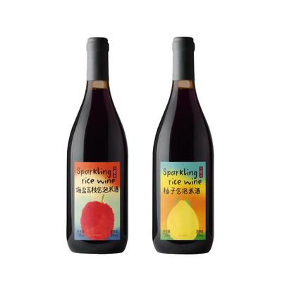 日食记柚子荔枝气泡果酒低度微醺