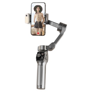 2025新款AI追踪手机云台稳定器手持防抖拍摄跟拍视频专用设备全自动360度旋转自拍杆支架照自拍神器直播全套