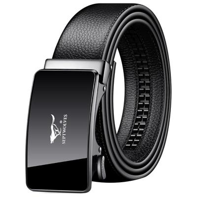 七匹狼男士品牌新款头层高档皮带