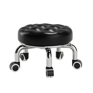 三梦小凳子家用滑轮矮凳圆凳子美缝修脚矮凳学步椅小板凳足浴凳子