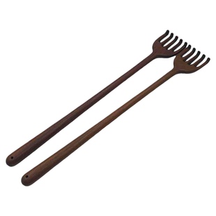 檀木按摩器长柄抓背挠痒不求人实木一体式头皮按摩棒老头乐痒痒挠