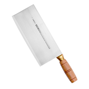 三壹六陈枝记不锈钢小片刀木柄中式厨刀商用家用轻切片切丝片烤鸭