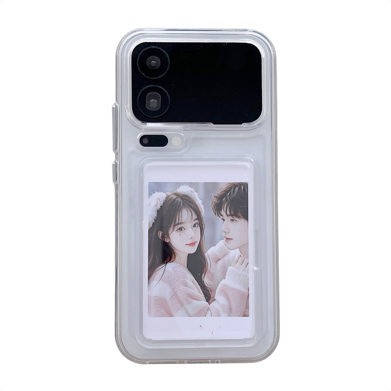 适用于小米17Promax高级感情侣手机保护套xiaomi15可放打印定制照片手机壳14Ultra透明小卡红米K80简约