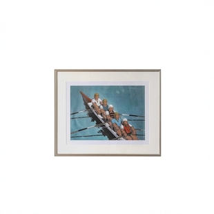 若奈挂画《Row！》现代风新波普装饰画客厅书房夏日色彩明亮摆件