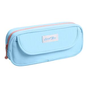 得力立体大容量笔袋男孩2024新款ins高颜值简约一二三年级男生女生耐脏文具袋小学生初中生文具盒儿童铅笔盒