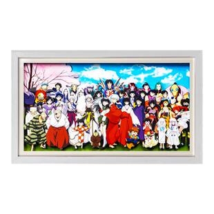 犬夜叉全家福立体画杀生丸玲全员合照装饰画日漫周边客厅挂画壁画